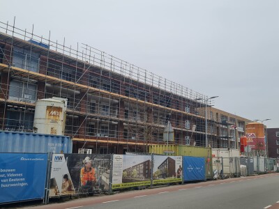 Moderne huurappartementen De Bres in aanbouw